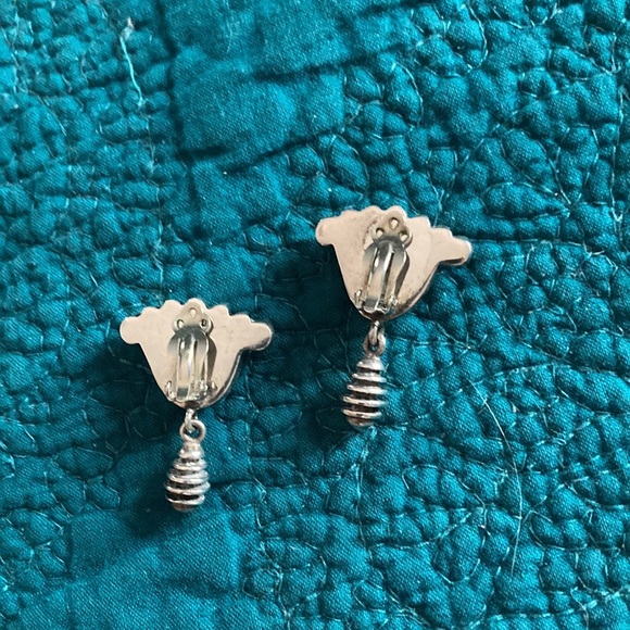 Zina Sterling Silver Clip Earrings - Picture 2 of 7